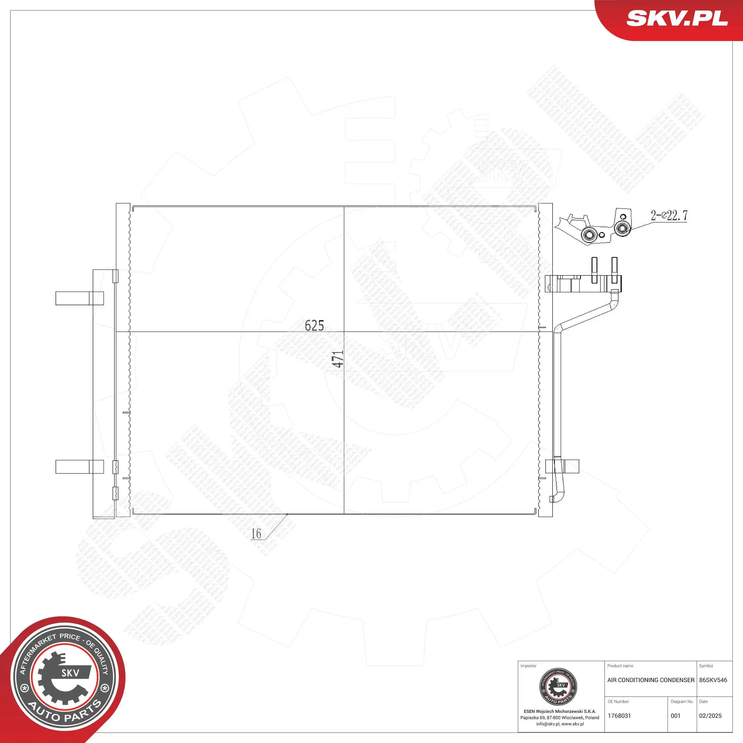 Condenser, air conditioning